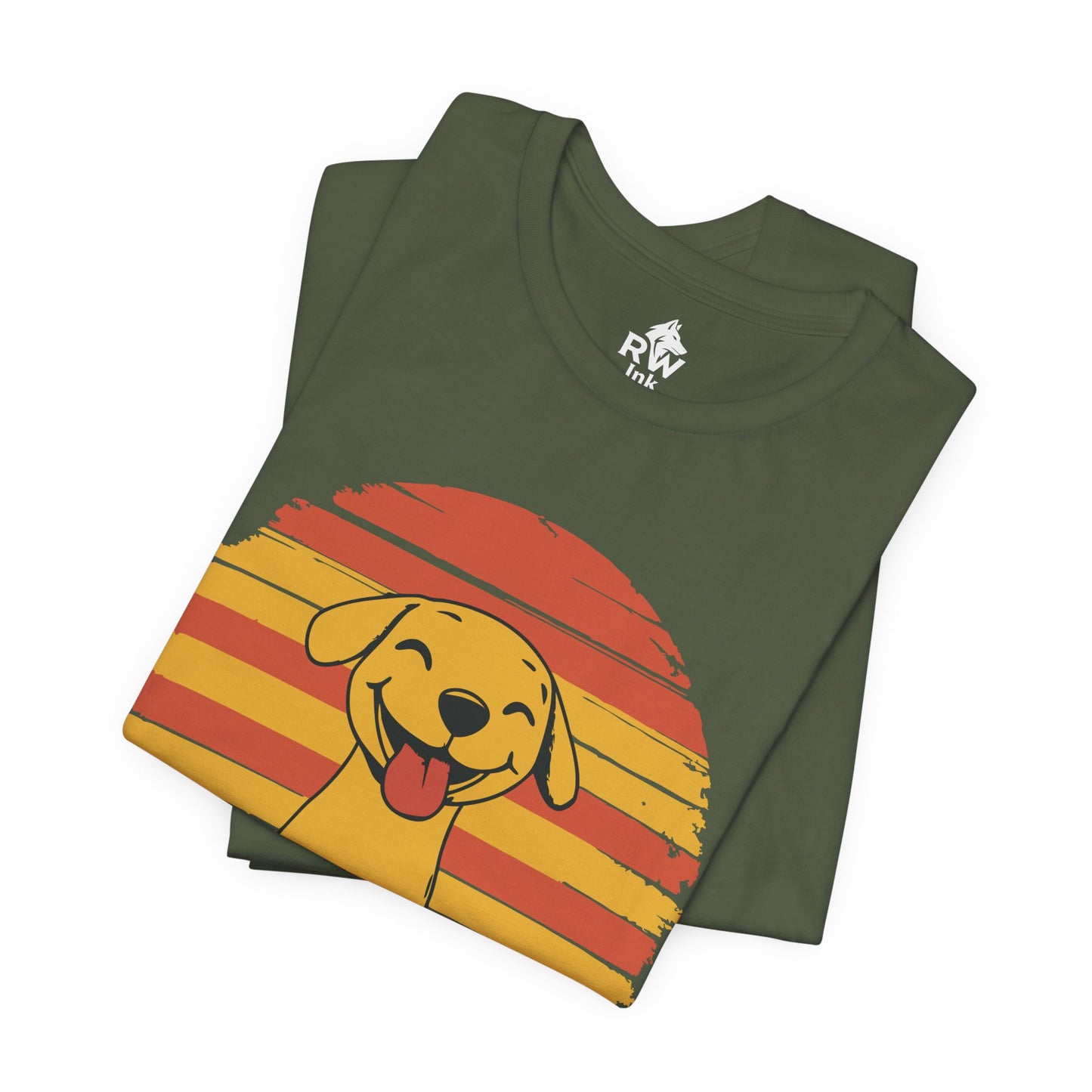 At Least My Dog Doesn’t Talk Back – Funny Dog Lover T-Shirt – Bella+Canvas 3001 Unisex Tee