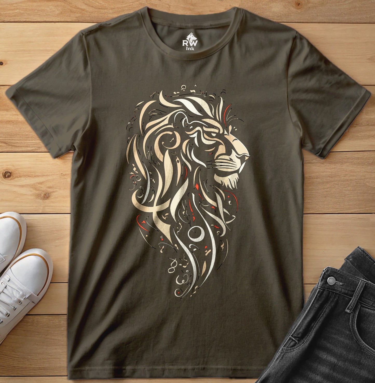 Majestic Lion – Tribal Art Tee | Bella+Canvas 3001 Unisex T-Shirt