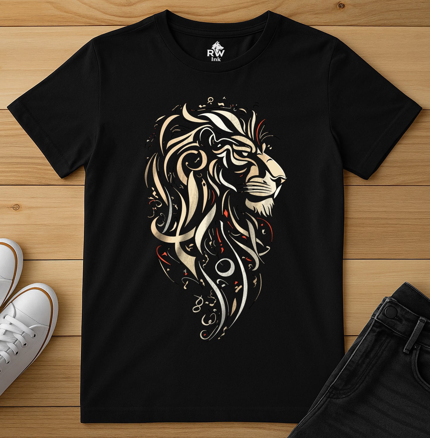 Majestic Lion – Tribal Art Tee | Bella+Canvas 3001 Unisex T-Shirt