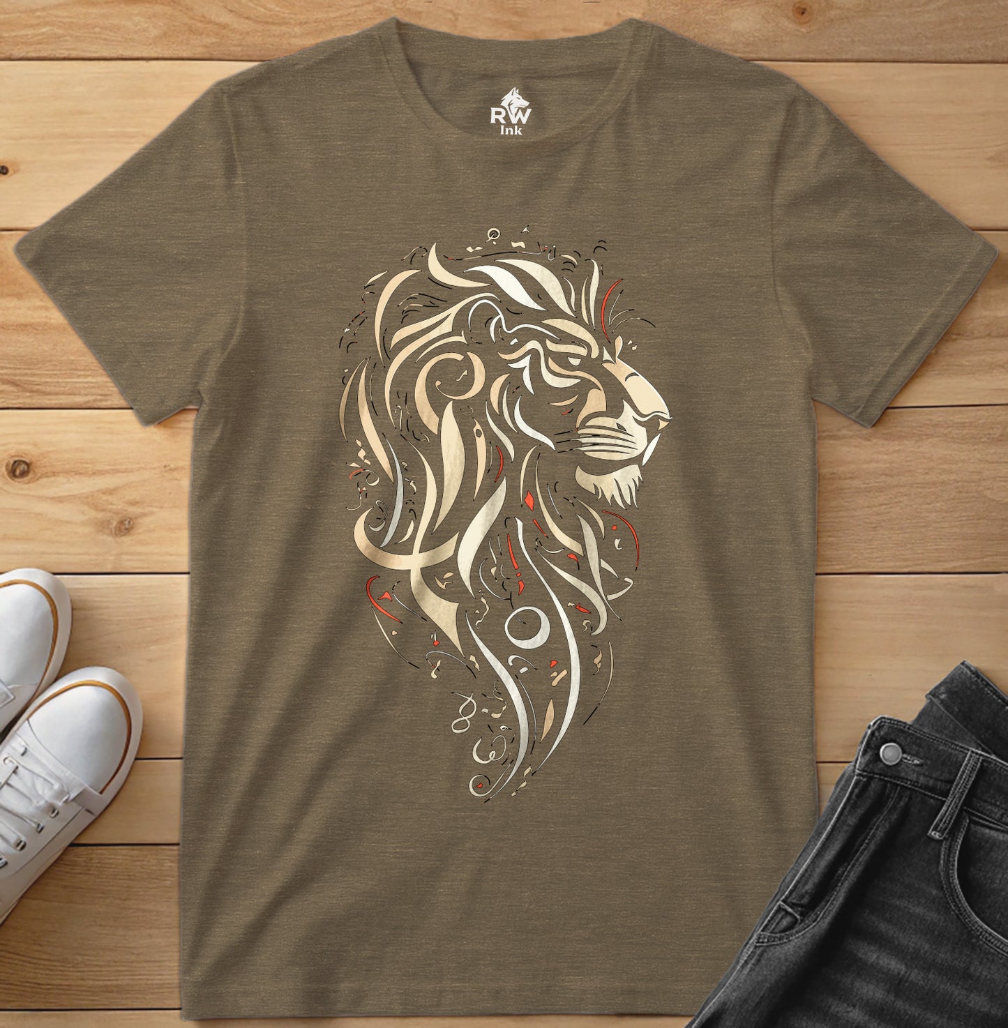 Majestic Lion – Tribal Art Tee | Bella+Canvas 3001 Unisex T-Shirt