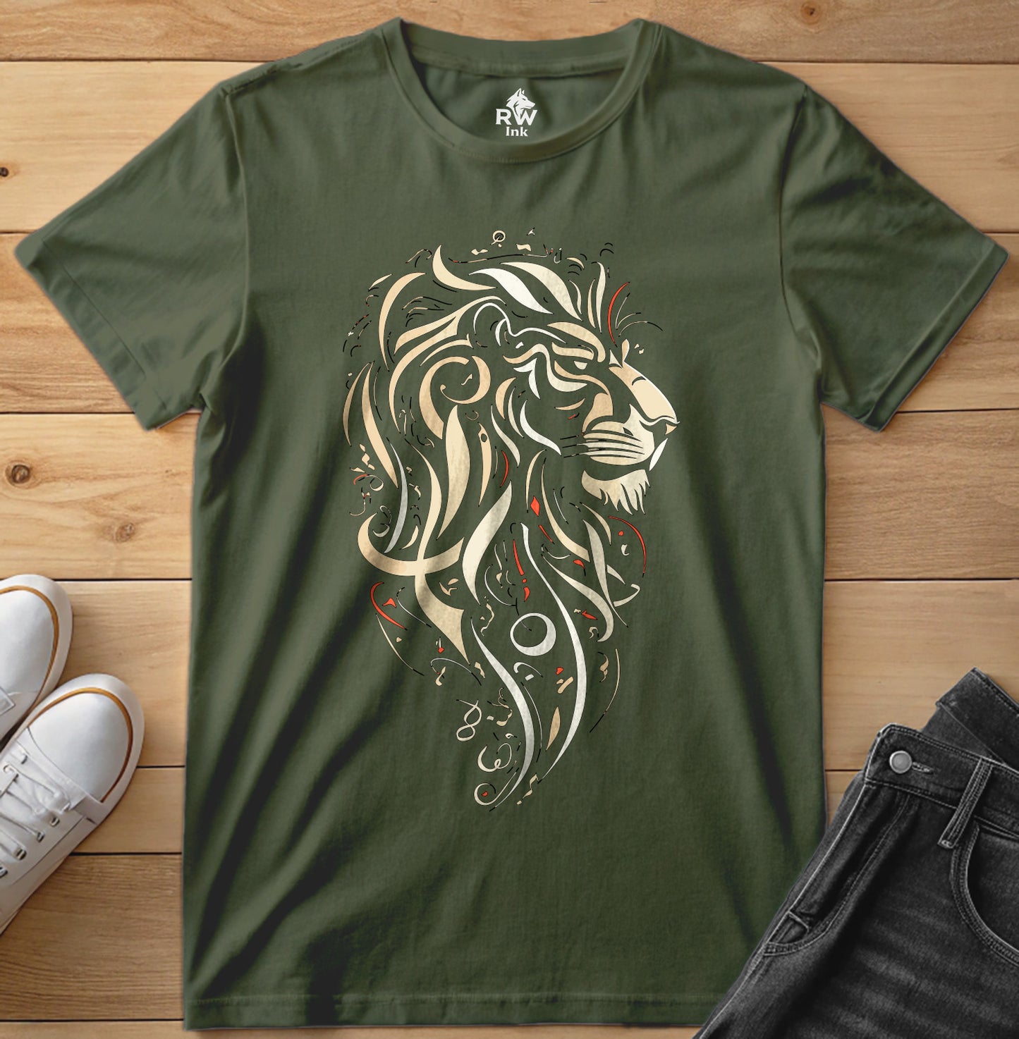 Majestic Lion – Tribal Art Tee | Bella+Canvas 3001 Unisex T-Shirt