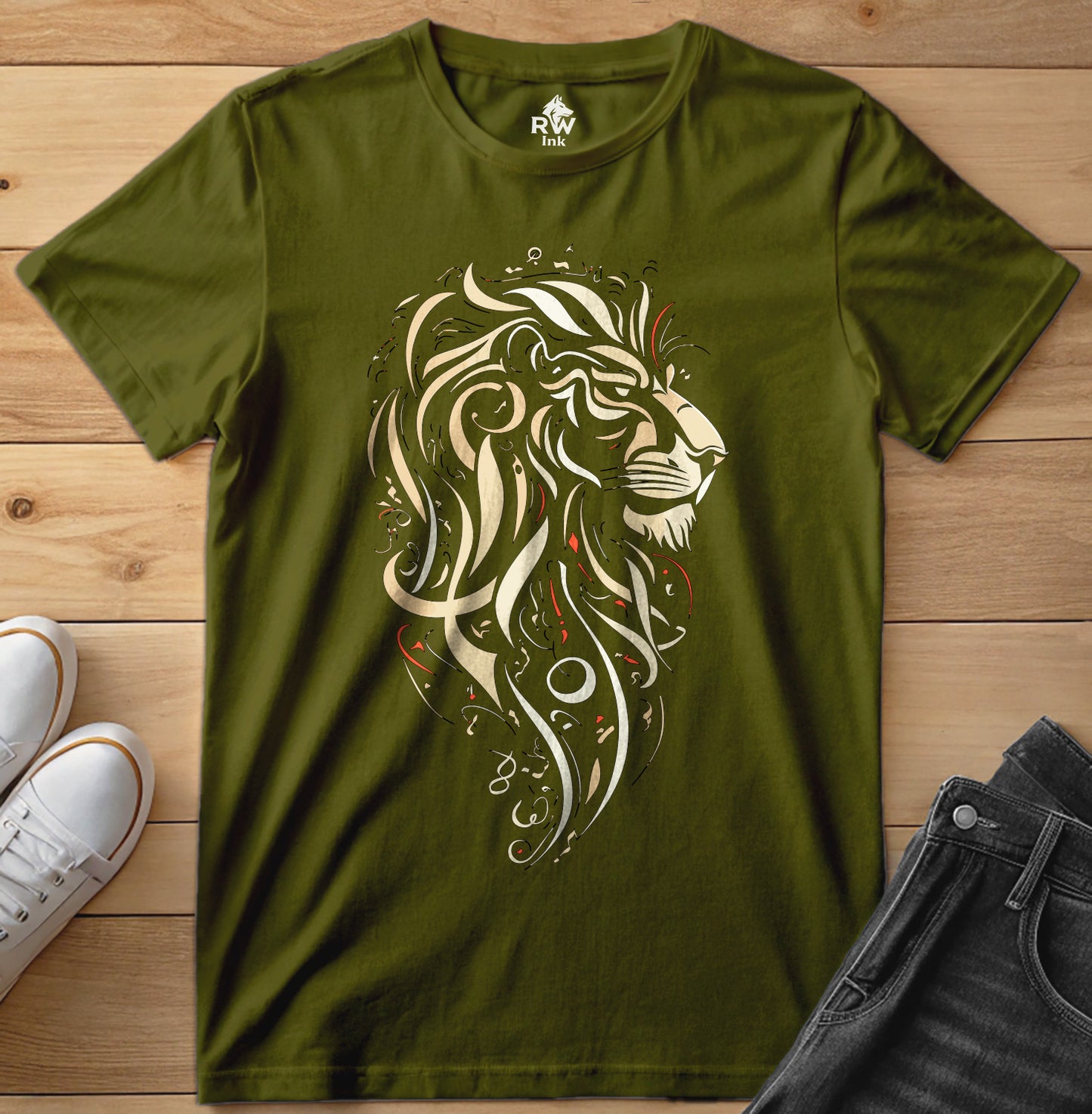 Majestic Lion – Tribal Art Tee | Bella+Canvas 3001 Unisex T-Shirt