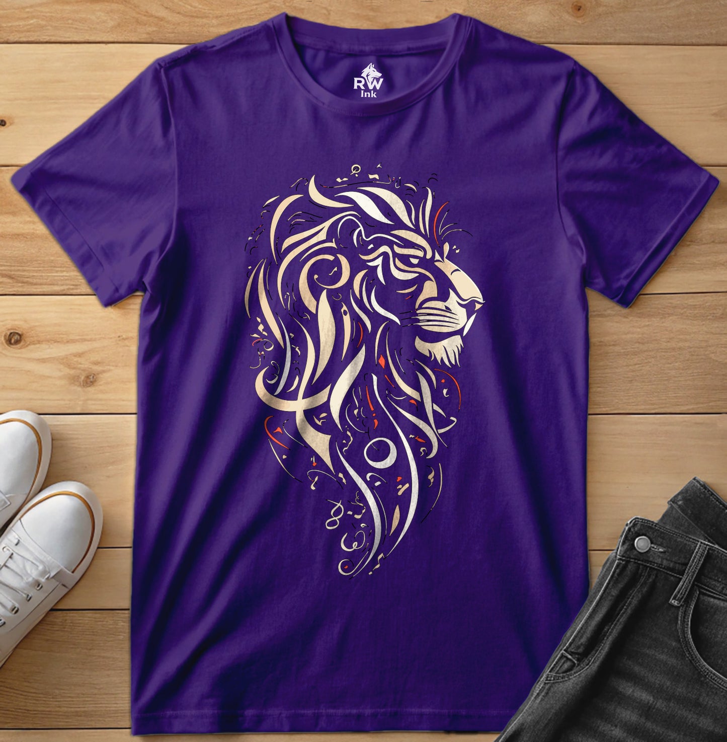 Majestic Lion – Tribal Art Tee | Bella+Canvas 3001 Unisex T-Shirt