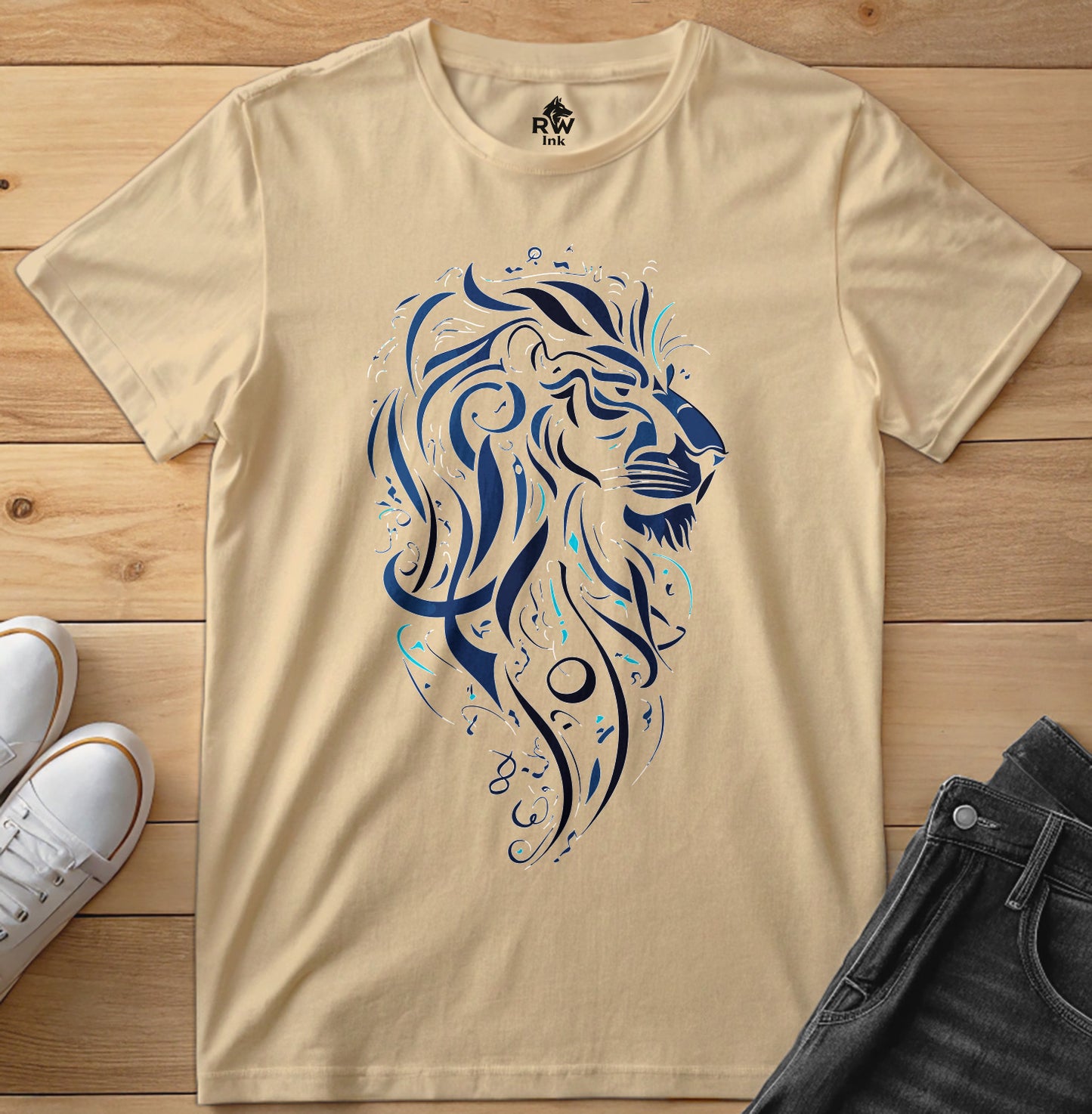 Majestic Lion – Tribal Art Tee | Bella+Canvas 3001 Unisex T-Shirt