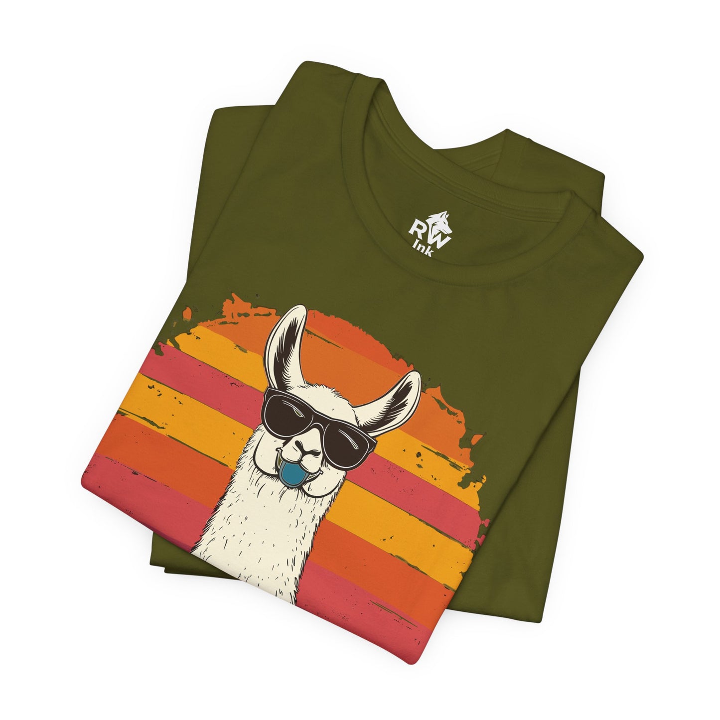 Nope. Not Today – Funny Llama T-Shirt with Sunglasses | Bella+Canvas 3001 Unisex Tee