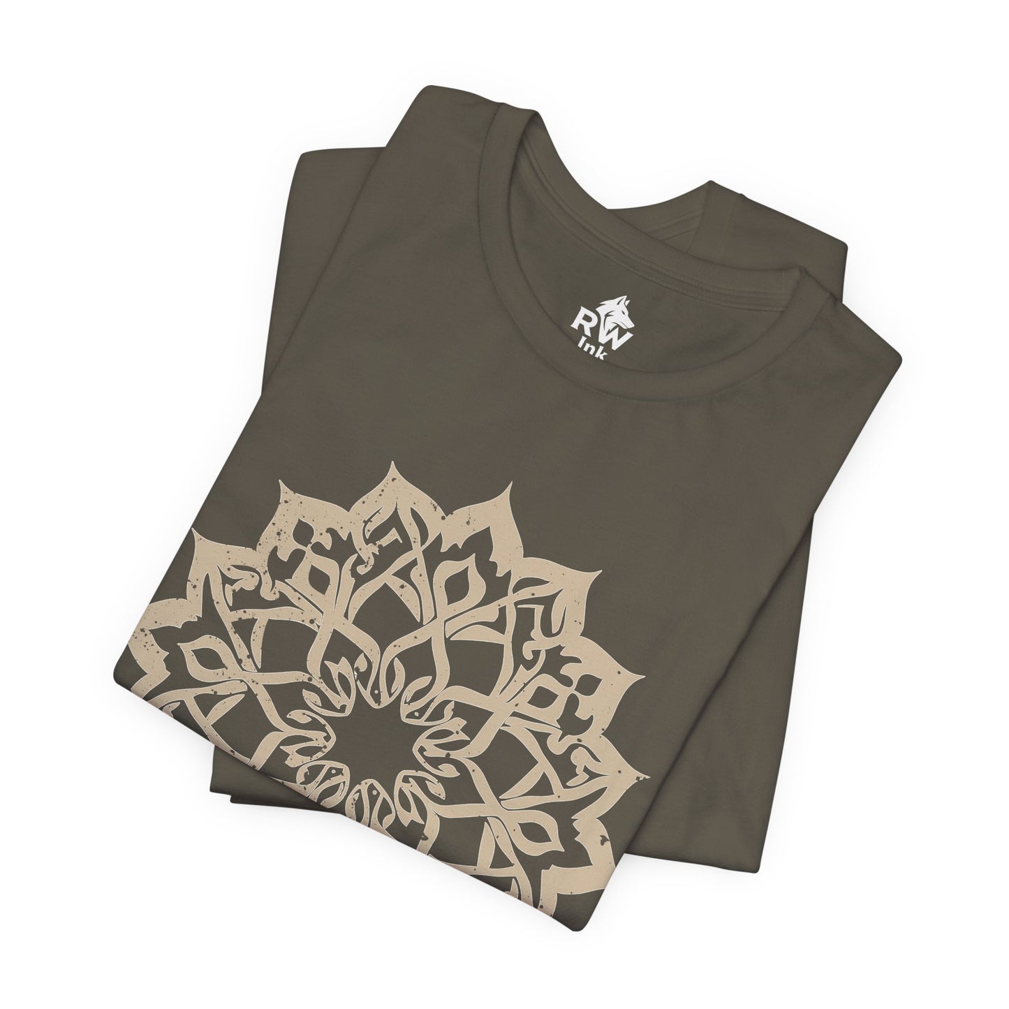 Elegant Mandala – Calligraphy-Inspired Art – Unisex Bella+Canvas 3001 Tee