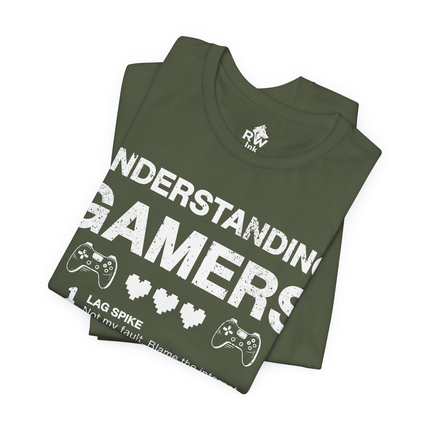 Understanding Gamers – Funny Gamer Lingo Graphic Tee – Bella+Canvas 3001 Unisex T-Shirt