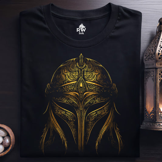 Mystic Golden Viking Helmet Tee- Bella+Canvas 3001