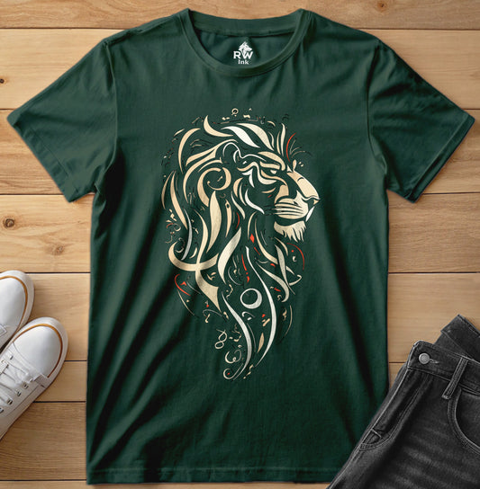 Majestic Lion – Tribal Art Tee | Bella+Canvas 3001 Unisex T-Shirt