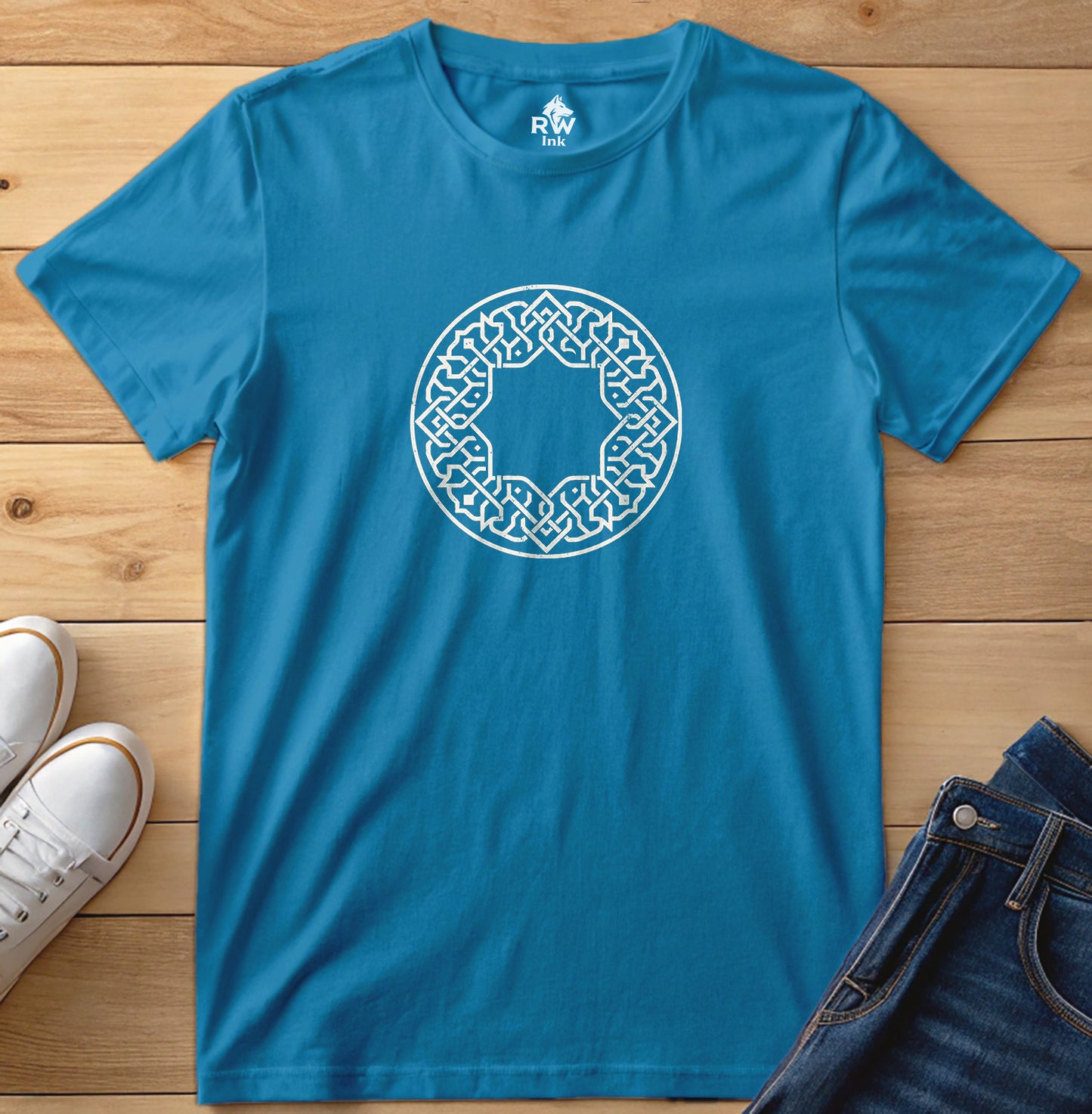 Geometric Star Pattern Tee | Bella+Canvas 3001 Unisex T-Shirt