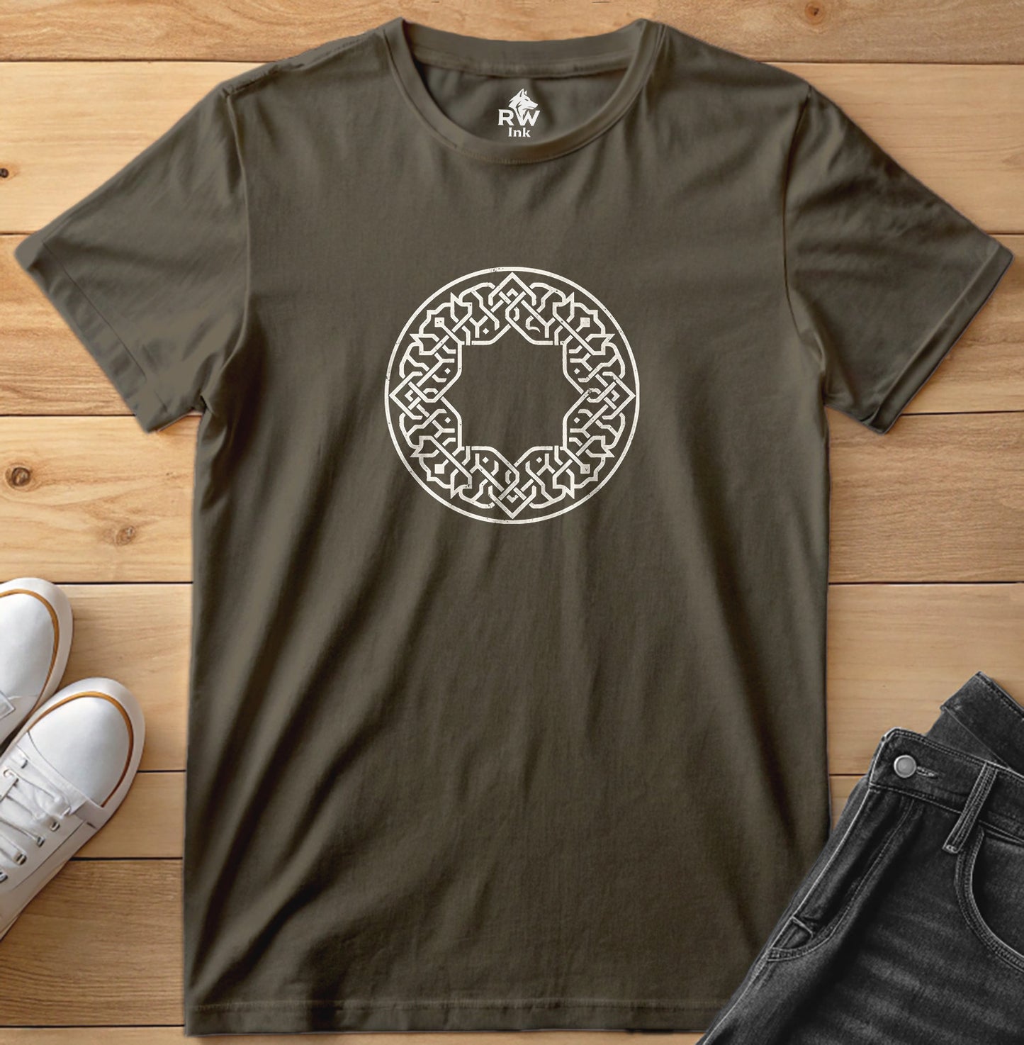 Geometric Star Pattern Tee | Bella+Canvas 3001 Unisex T-Shirt