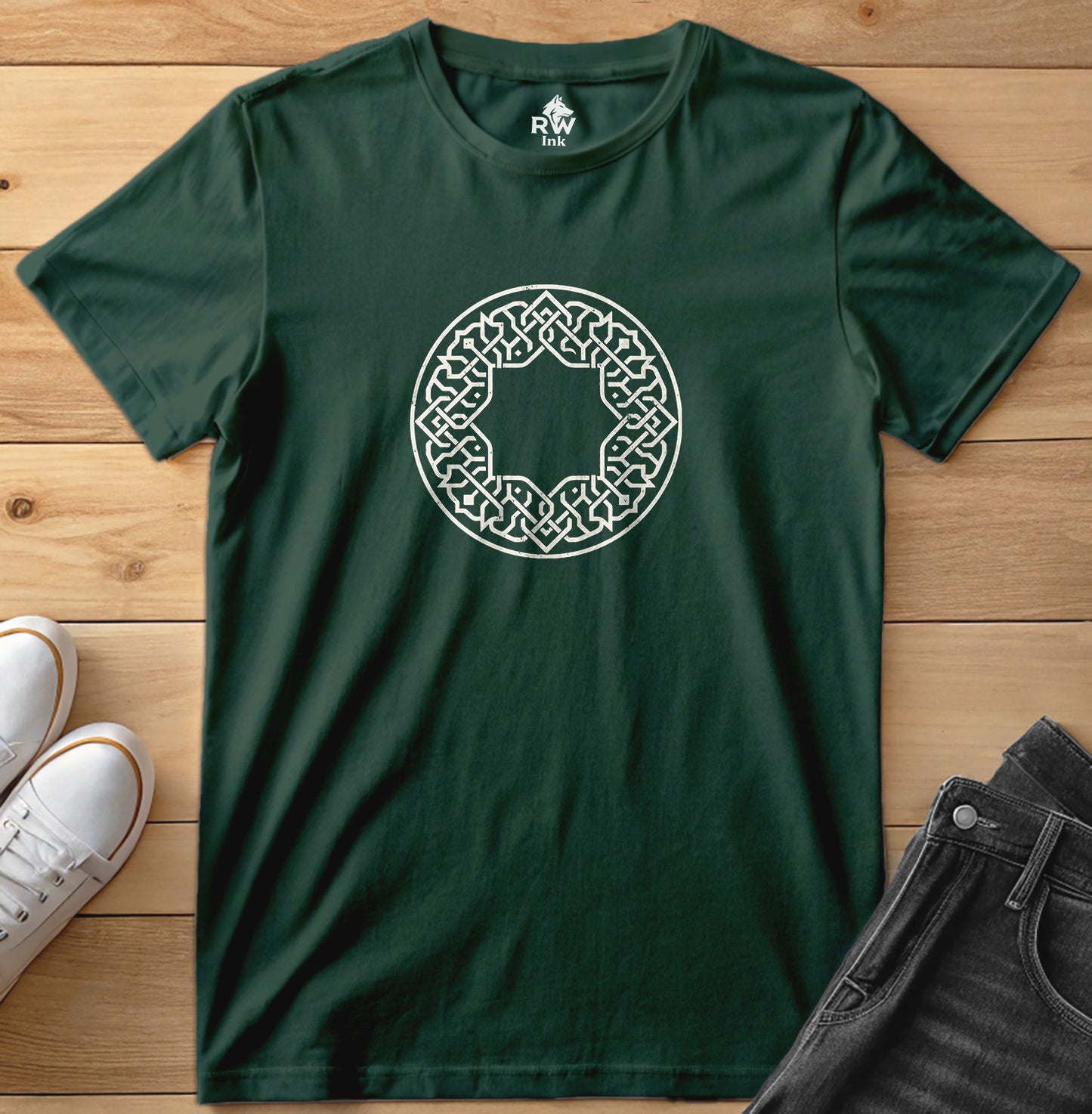 Geometric Star Pattern Tee | Bella+Canvas 3001 Unisex T-Shirt