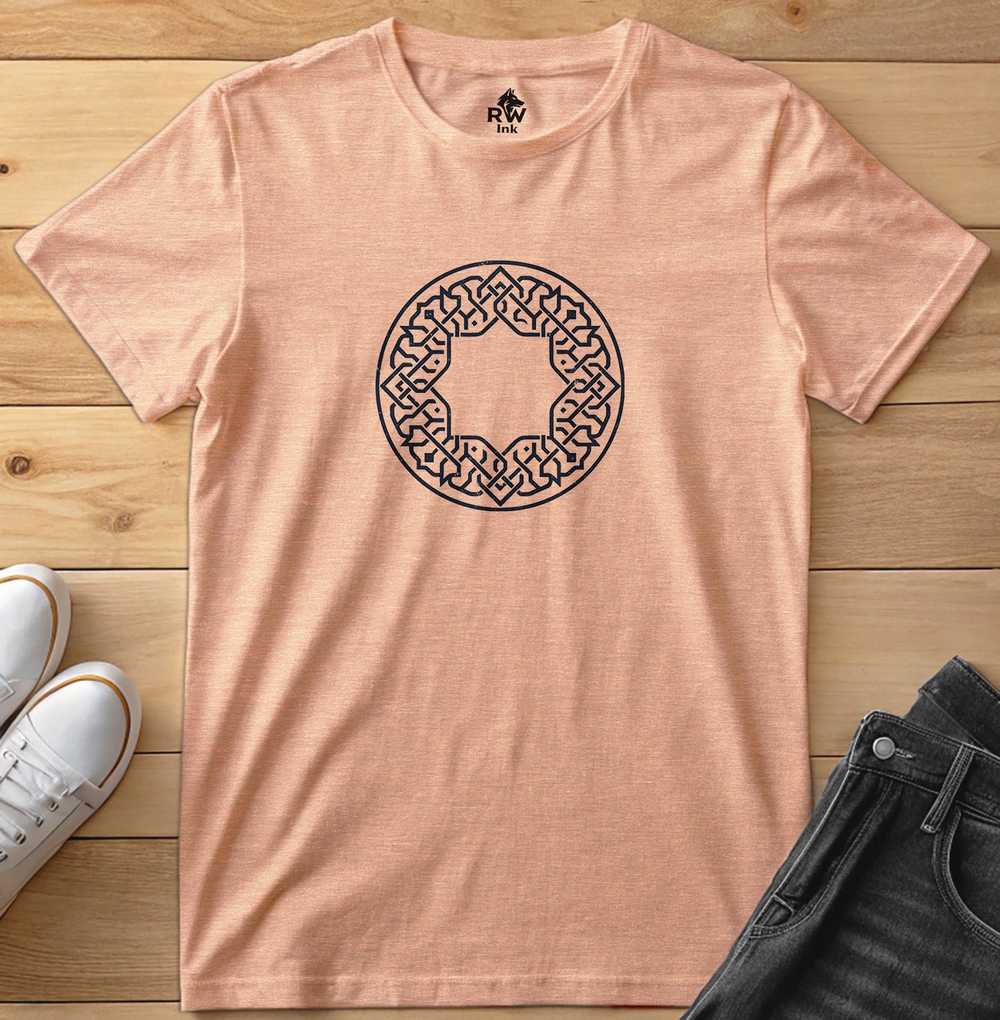 Geometric Star Pattern Tee | Bella+Canvas 3001 Unisex T-Shirt
