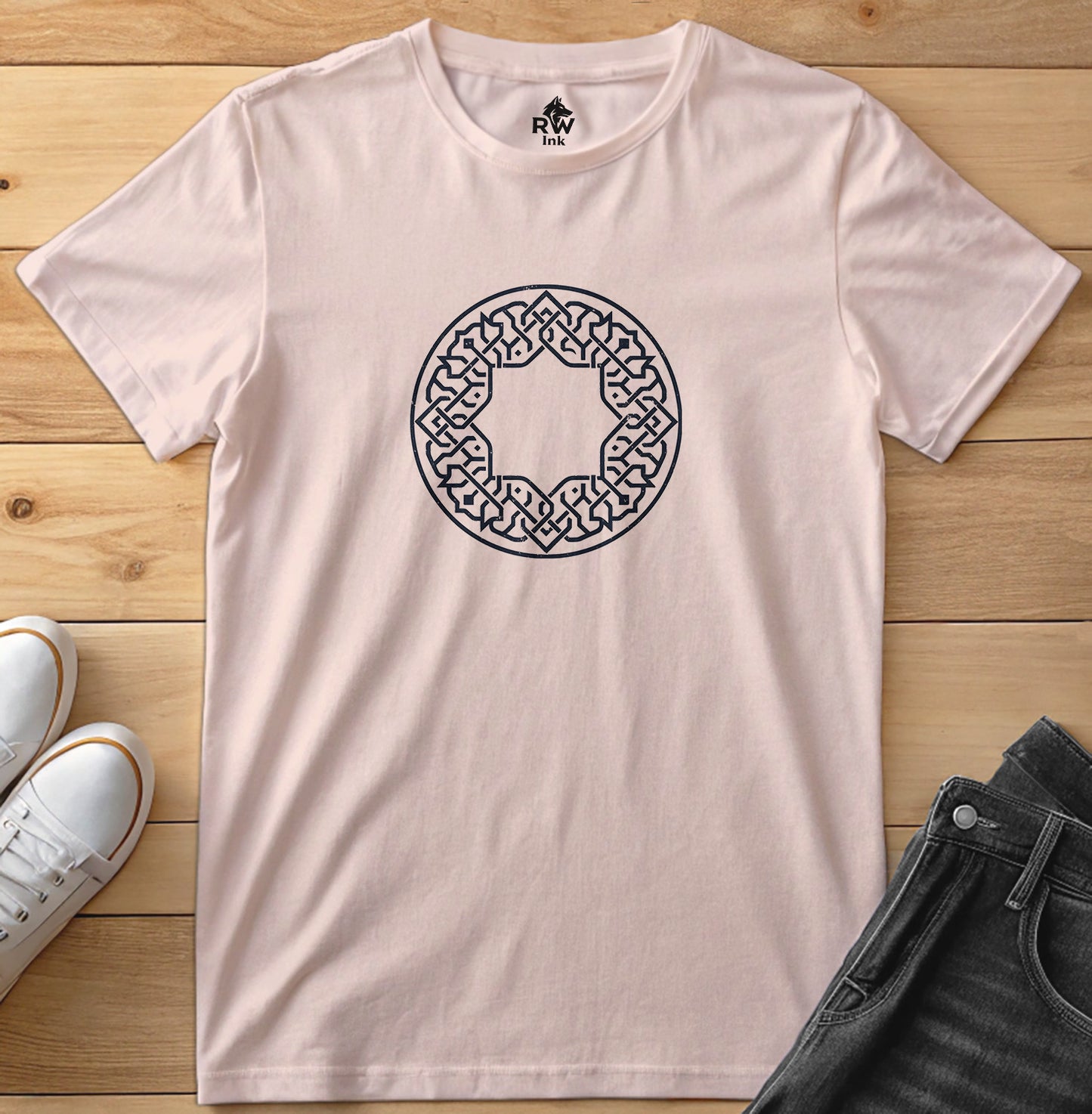 Geometric Star Pattern Tee | Bella+Canvas 3001 Unisex T-Shirt