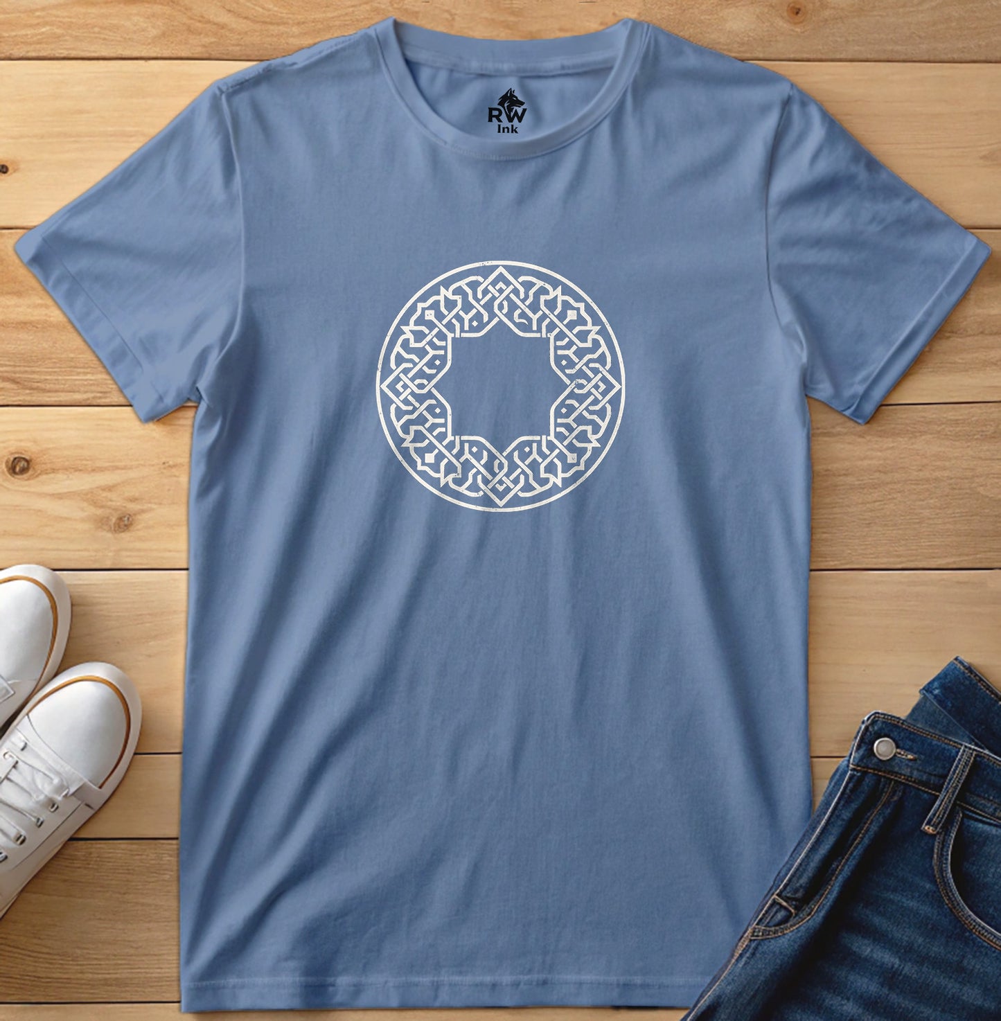 Geometric Star Pattern Tee | Bella+Canvas 3001 Unisex T-Shirt