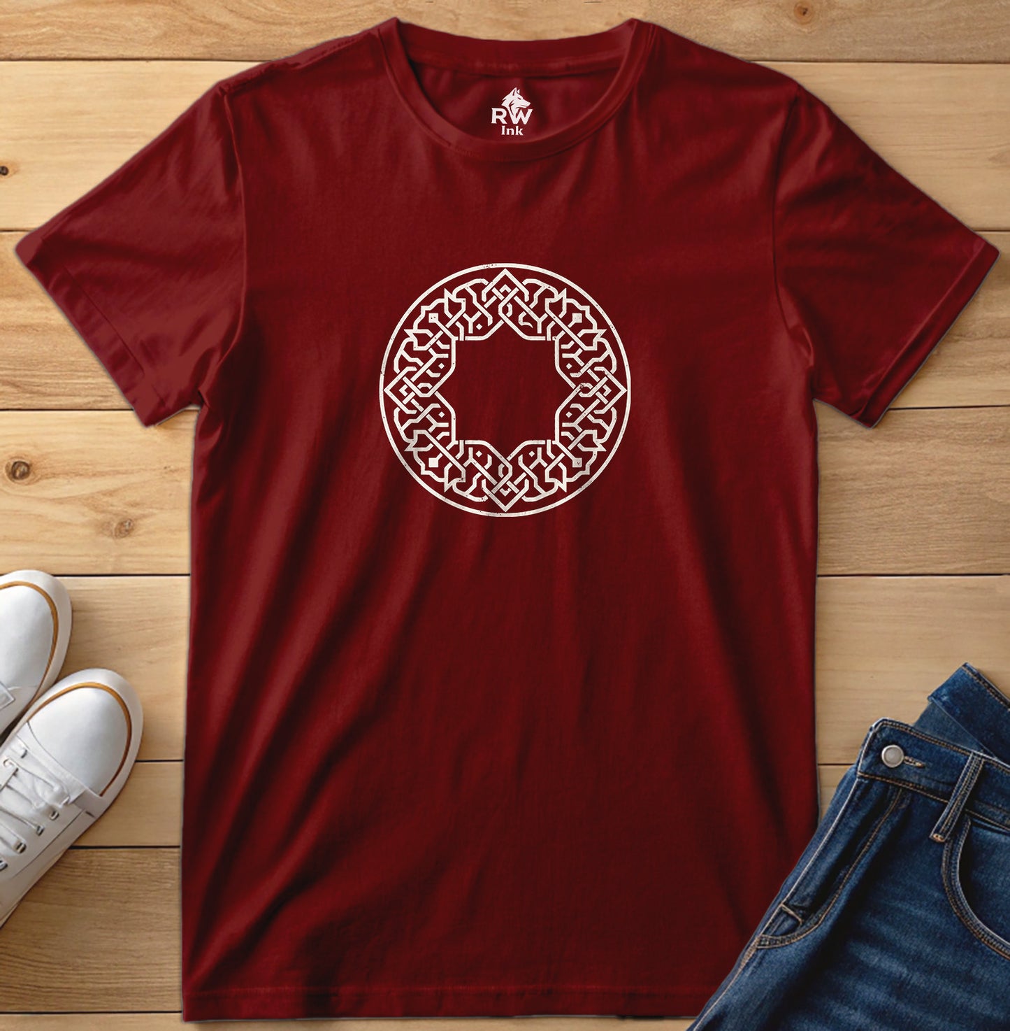 Geometric Star Pattern Tee | Bella+Canvas 3001 Unisex T-Shirt