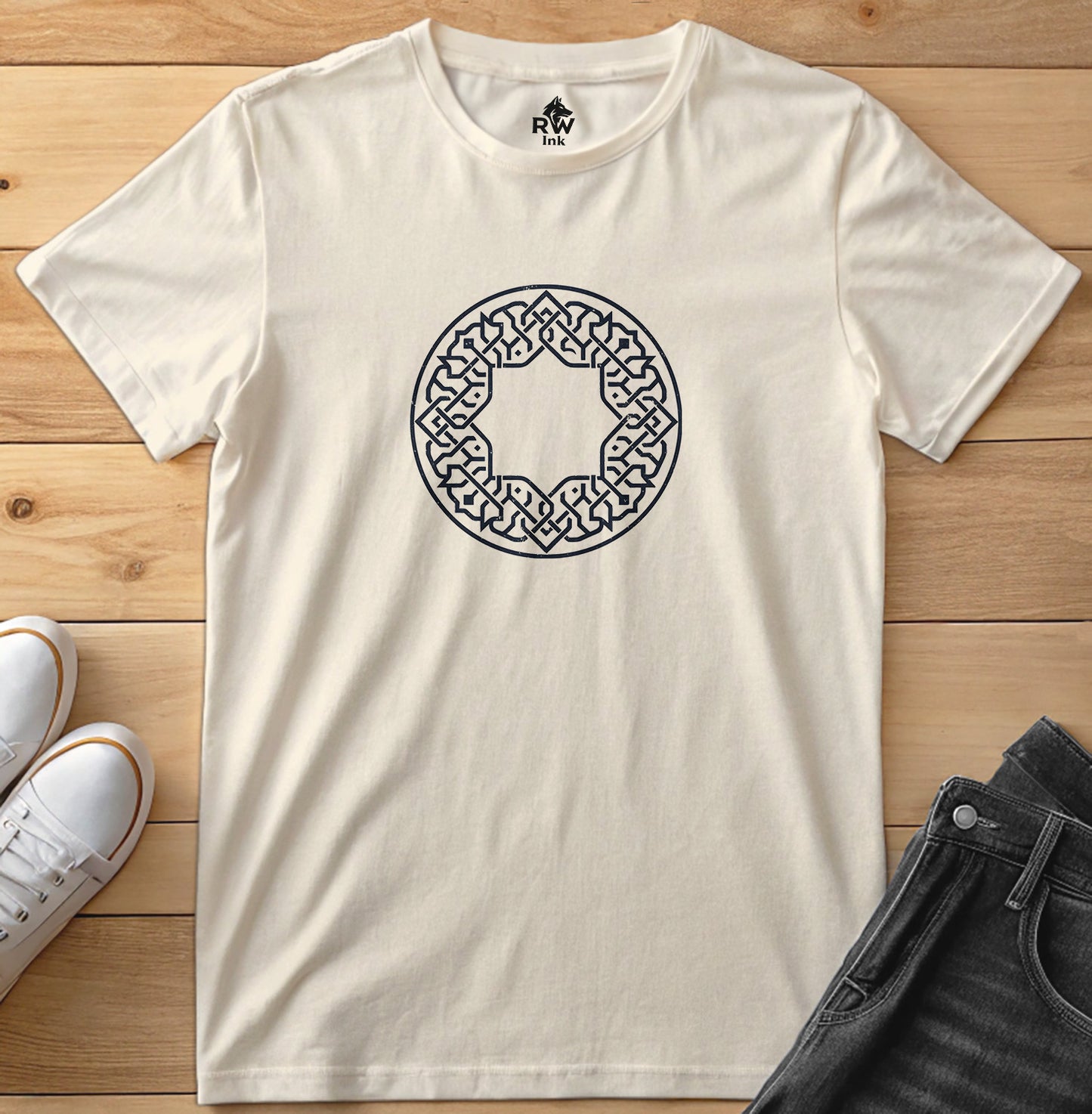 Geometric Star Pattern Tee | Bella+Canvas 3001 Unisex T-Shirt