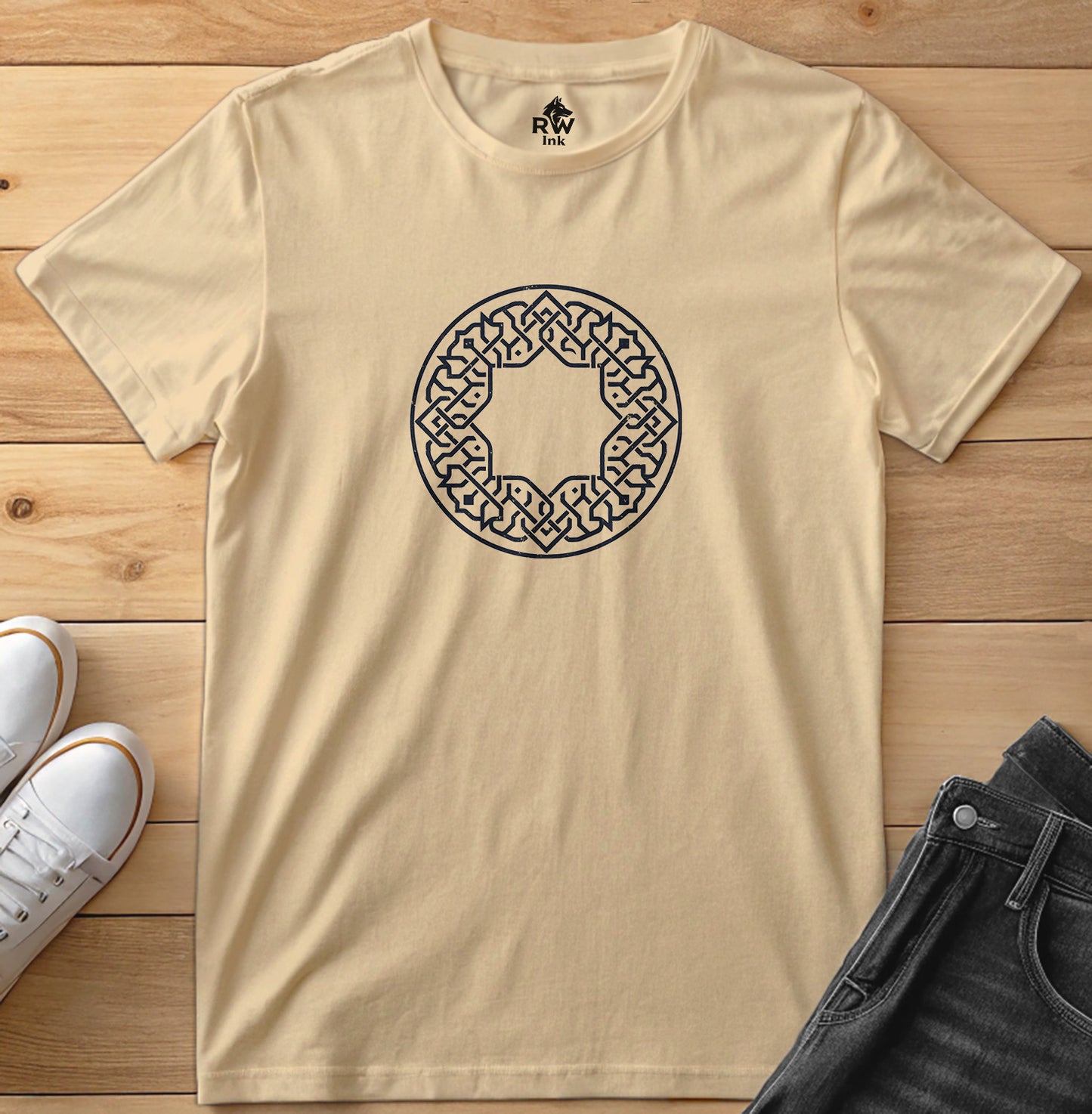 Geometric Star Pattern Tee | Bella+Canvas 3001 Unisex T-Shirt